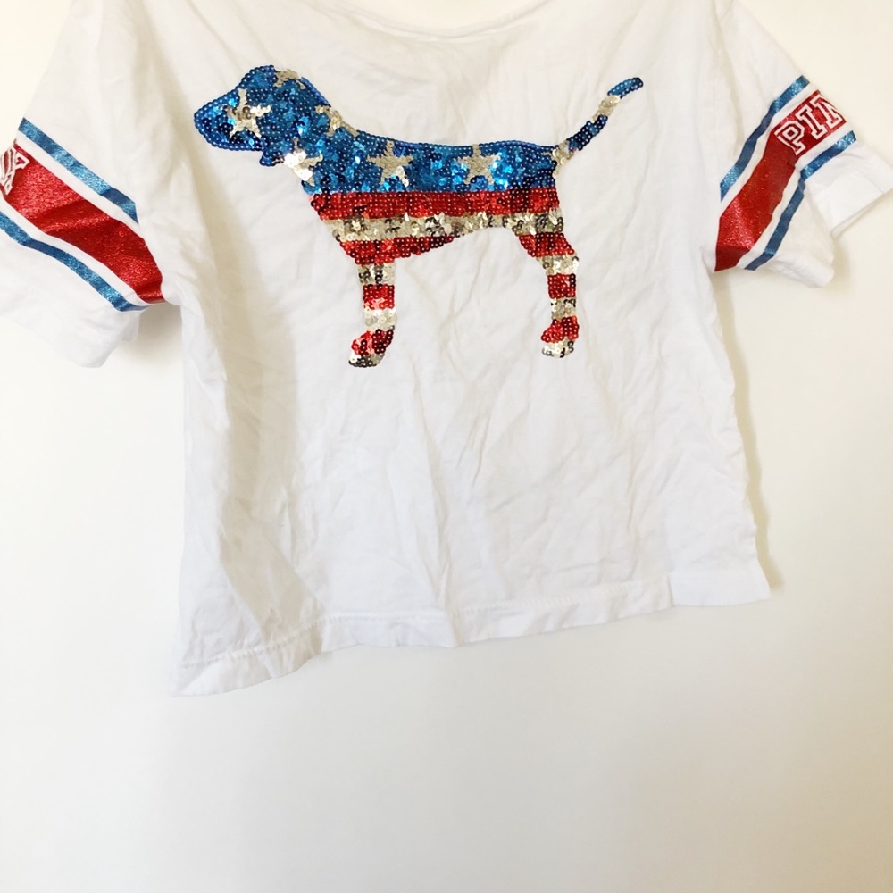 VS Pink July 4 Top WORN ONCE